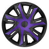 NRM - N-Power Wieldoppen 14" - Set van 4 stuks - Paars/zwart
