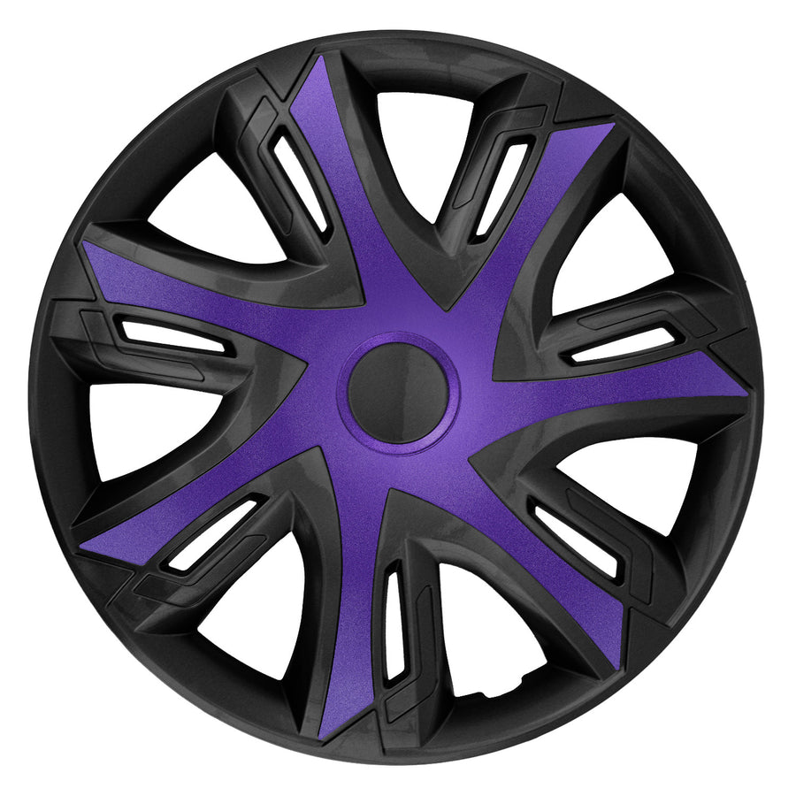 NRM - N-Power Wieldoppen 14" - Set van 4 stuks - Paars/zwart