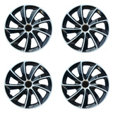 NRM - N-Power Wieldoppen 13" - Set van 4 stuks - Wit / Zwart