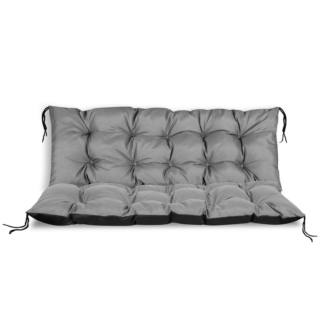 KingGarden Coussin de Banc Coussin de Banc de Jardin Coussin de Banc imperméable Housse de Coussin de siège intérieur extérieur 120 cm x 40 cm Gris