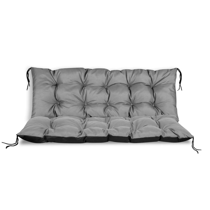 KingGarden Coussin de Banc Coussin de Banc de Jardin Coussin de Banc imperméable Housse de Coussin de siège intérieur extérieur 120 cm x 40 cm Gris