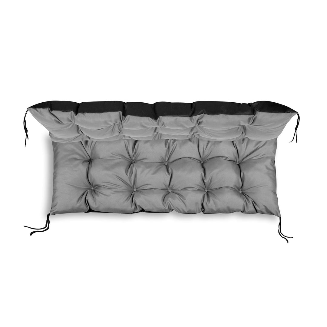 KingGarden Coussin de Banc Coussin de Banc de Jardin Coussin de Banc imperméable Housse de Coussin de siège intérieur extérieur 120 cm x 40 cm Gris