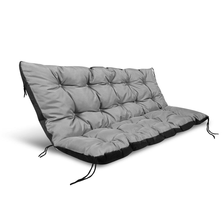 KingGarden Coussin de Banc Coussin de Banc de Jardin Coussin de Banc imperméable Housse de Coussin de siège intérieur extérieur 120 cm x 40 cm Gris