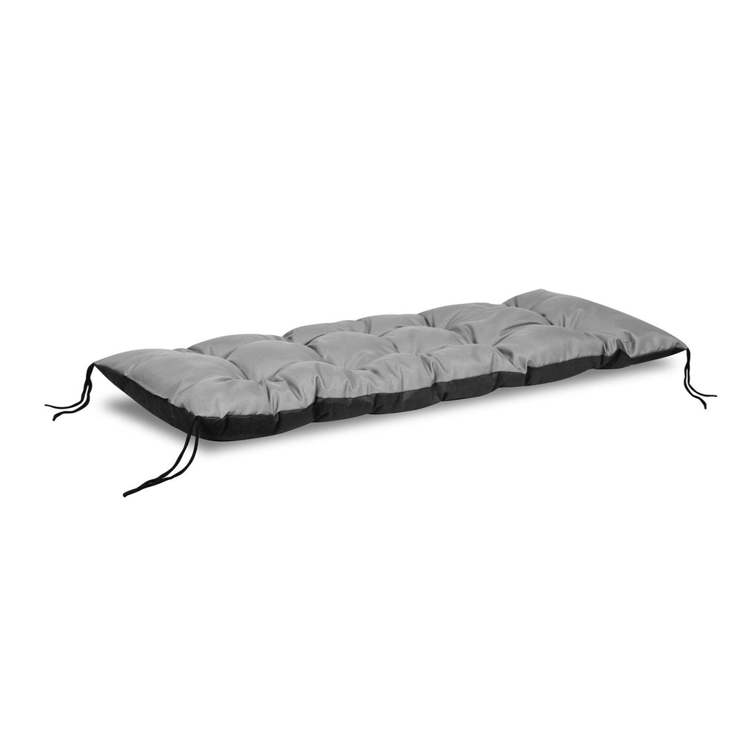 KingGarden Coussin de Banc Coussin de Banc de Jardin Coussin de Banc imperméable Housse de Coussin de siège intérieur extérieur 120 cm x 40 cm Gris