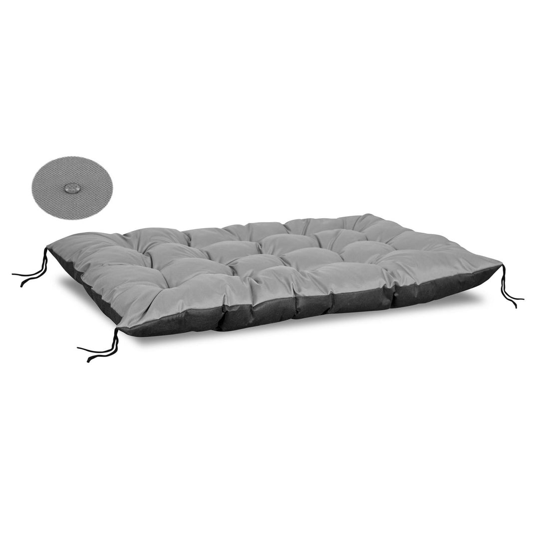 KingGarden Coussin de palette de jardin pour banc de palette européen, housse de coussin de siège en Cordura en PVC imperméable, intérieur et extérieur, 120 cm x 80 cm (gris)