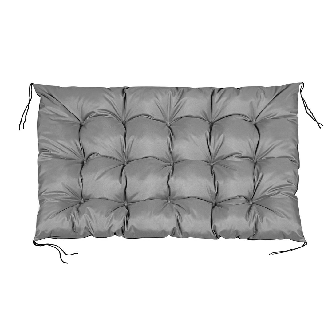 KingGarden Coussin de palette de jardin pour banc de palette européen, housse de coussin de siège en Cordura en PVC imperméable, intérieur et extérieur, 120 cm x 80 cm (gris)