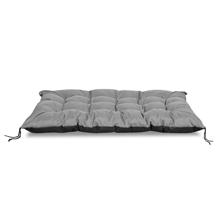 KingGarden Coussin de palette de jardin pour banc de palette européen, housse de coussin de siège en Cordura en PVC imperméable, intérieur et extérieur, 120 cm x 80 cm (gris)