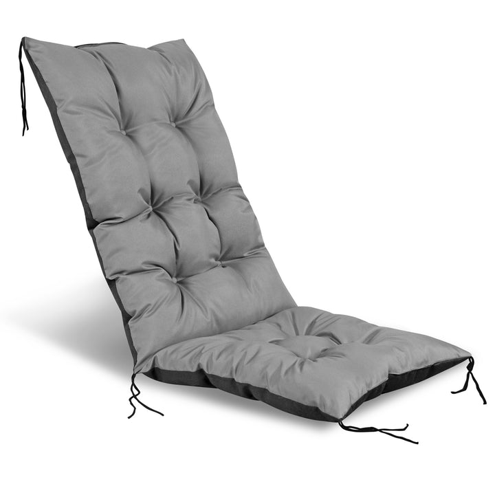 KingGarden Coussin imperméable pour chaise de jardin PVC-Codura facile d'entretien Coussin pour intérieur et extérieur 50x50x50 cm Gris