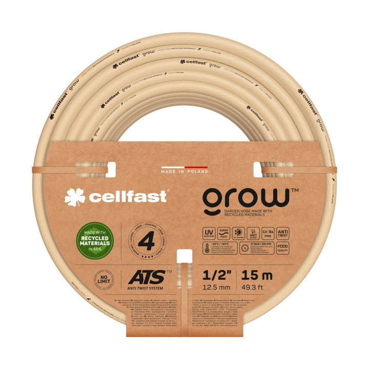 CELLFAST GROW 13-500 1/2" 15m 4-ply tuinslang