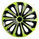 NRM STRONG DUO - Wieldoppen 16" - Set van 4 stuks / Kunststof - Groen/zwart