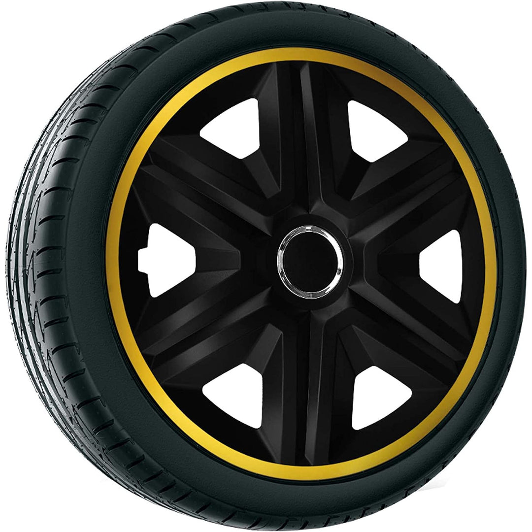 NRM Fast Lux 4 x Wieldoppen Goud 14 Inch Wieldoppen Set van 4 14 Inch