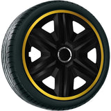 NRM Fast Lux 4 x Wieldoppen Goud 14 Inch Wieldoppen Set van 4 14 Inch