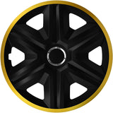 NRM Fast Lux 4 x Wieldoppen Goud 14 Inch Wieldoppen Set van 4 14 Inch