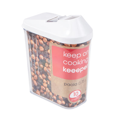 Transparante container voor losse producten 0.75l Keeeper Paola