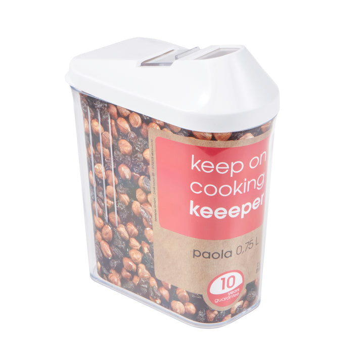 Transparante container voor losse producten 0.75l Keeeper Paola