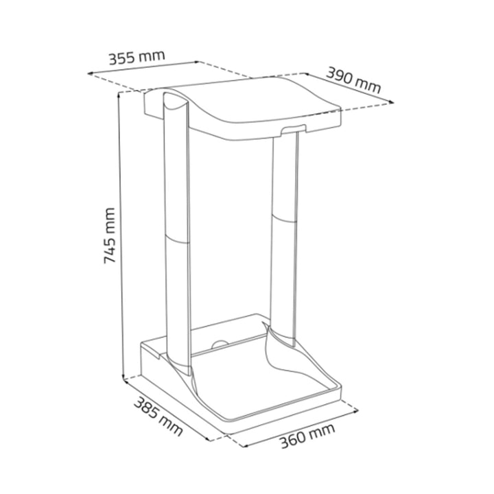 Keeeper Ole - Vuilniszakhouder - zaken met een inhoud van 60-120 liter - Zilver