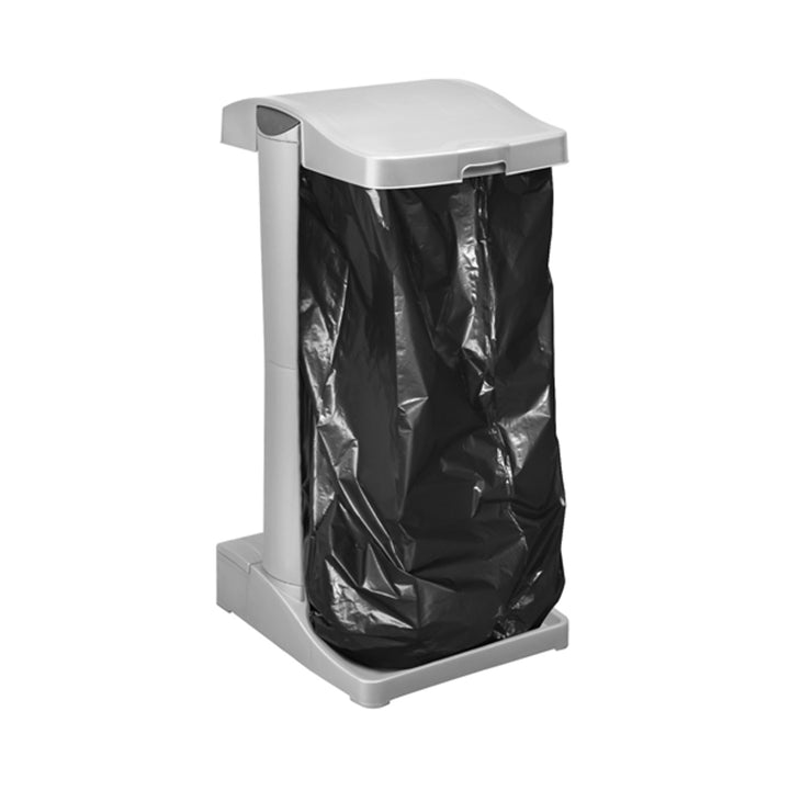Keeeper Ole - Vuilniszakhouder - zaken met een inhoud van 60-120 liter - Zilver