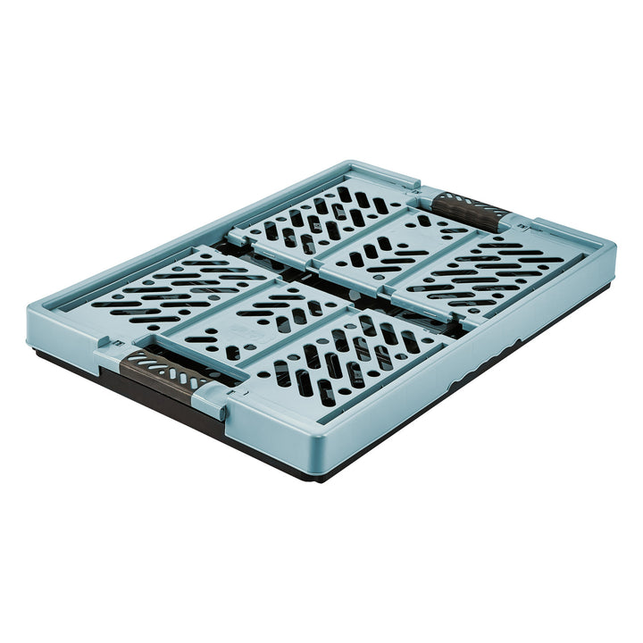Plastic opvouwbare boodschappenmand blauw Keeeper