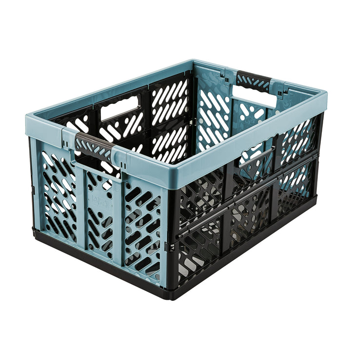 Plastic opvouwbare boodschappenmand blauw Keeeper