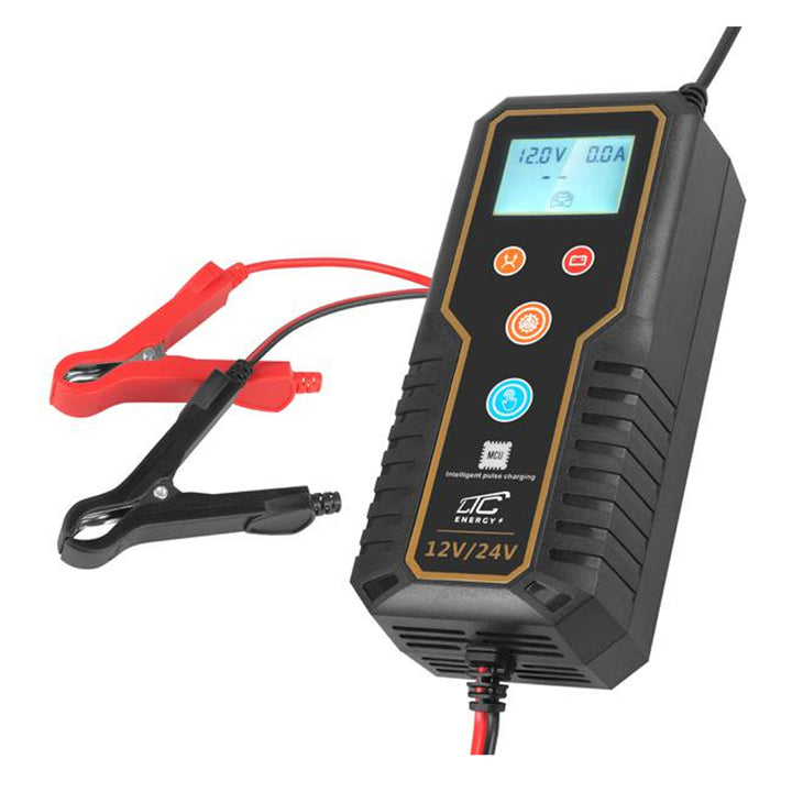 LTC LX1203 Autoacculader 12 V / 24 V met microprocessorregeling voor 15 A Geschikt voor diverse accutypen van 2 Ah tot 150 Ah