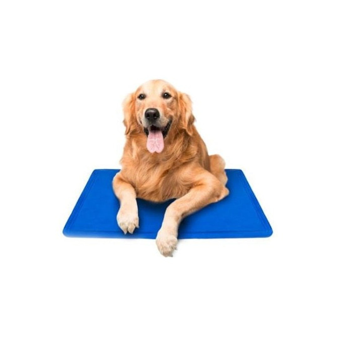 Aio - Tapis pour animaux / Tapis de gel rafraîchissant pour animaux de compagnie - 50 x 90 cm - Bleu