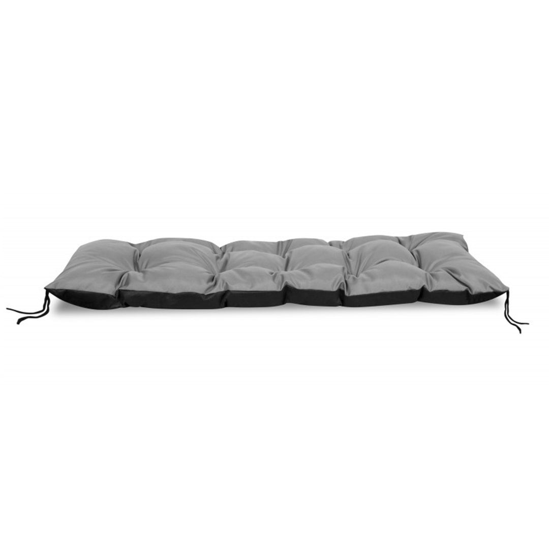 KingsGarden Coussin de Jardin Coussin de Banc de Jardin Coussin de Chaise de Jardin 120x50 cm imperméable Codura PVC Gris