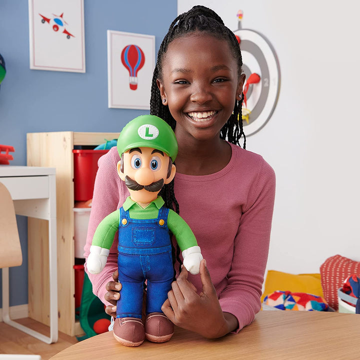 SUPER MARIO Movie Luigi, pluche, mascotte uit de tekenfilm, 30 cm