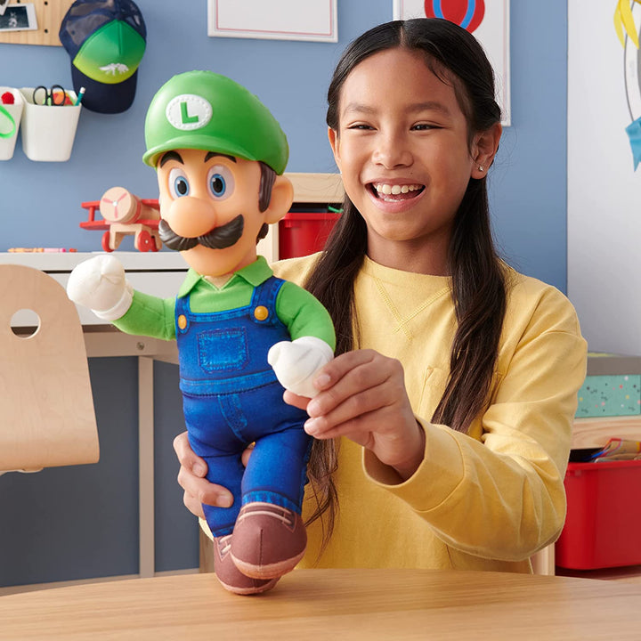 SUPER MARIO Movie Luigi, pluche, mascotte uit de tekenfilm, 30 cm