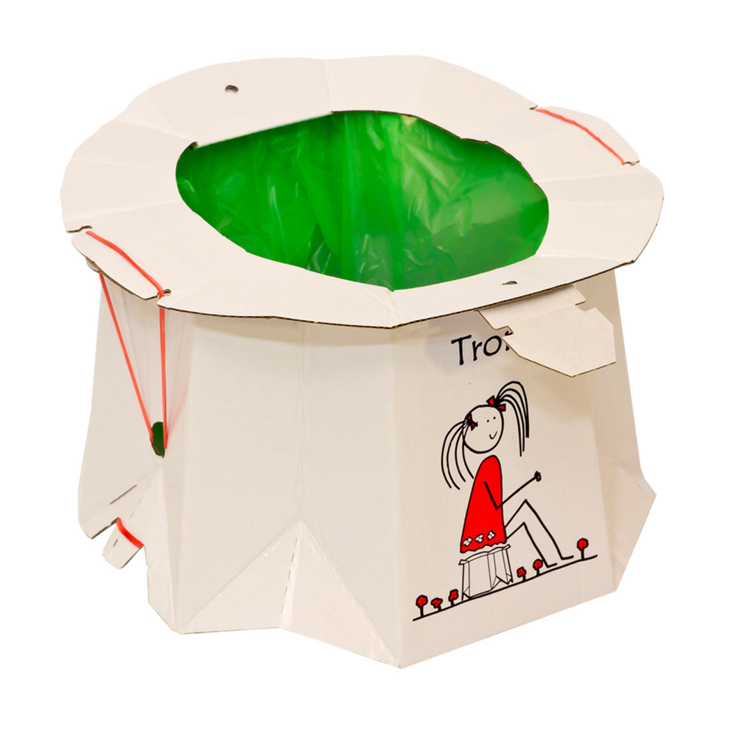 Wegwerpkinderpotje Tron, wit, tot 30 kg, set van 10 stuks