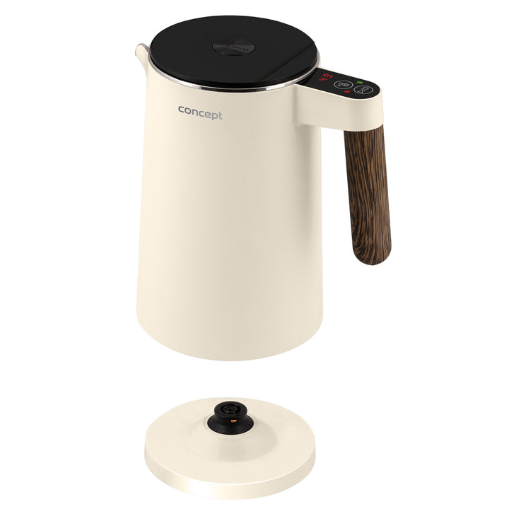 Concept Norwood - Waterkoker 1.5L - Temperatuurregeling / KEEP WARM functie - 1850-2200 W (vanille)