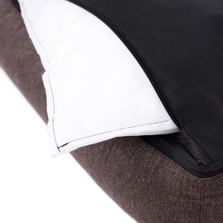 Sofa Mallorca Comfort hondenbed in lichtgrijs met zwarte bies 80x60 cm