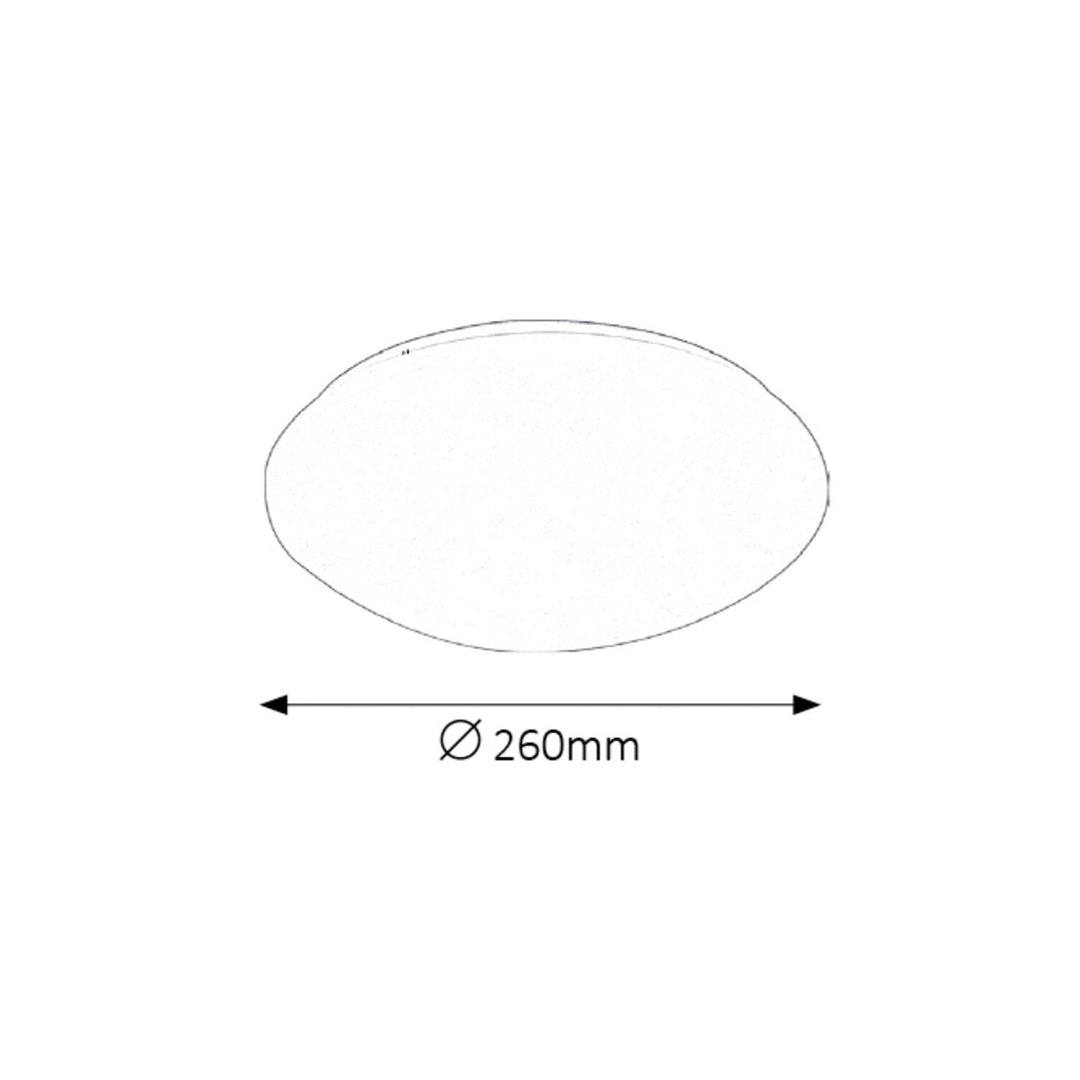 Rabalux Lucas ronde plafondlamp 3437 wit 12W