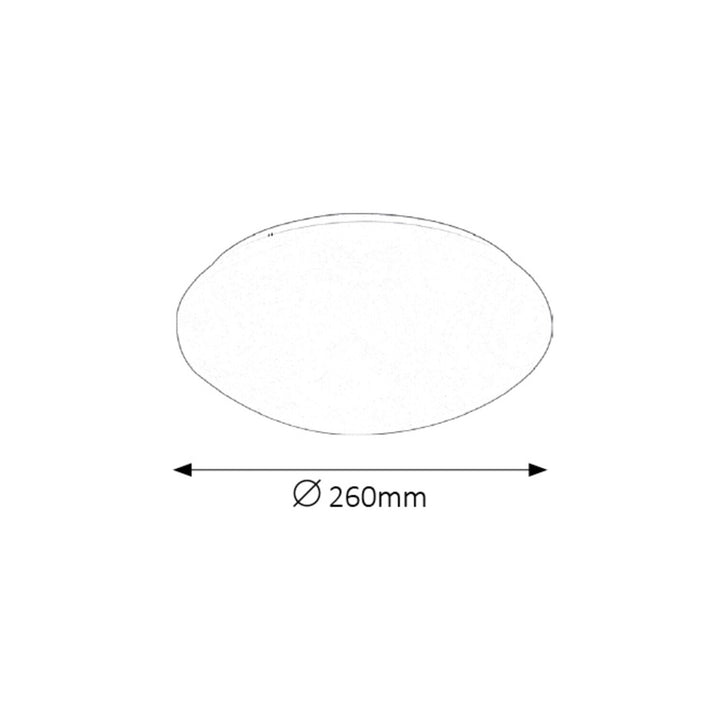 Rabalux Lucas ronde plafondlamp 3437 wit 12W