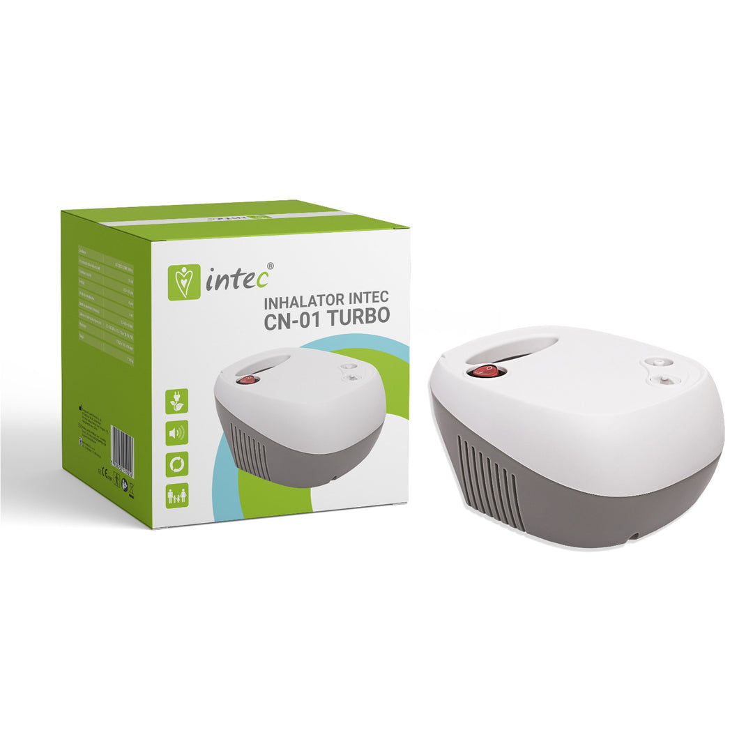 Intec CN-01 Turbo Inhalateur Nébuliseur Compresseur d'inhalateur pour adultes et enfants avec masque buccal pour enfants et adultes