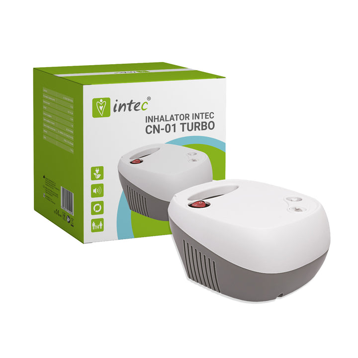 Intec CN-01 Turbo Inhalateur Nébuliseur Compresseur d'inhalateur pour adultes et enfants avec masque buccal pour enfants et adultes