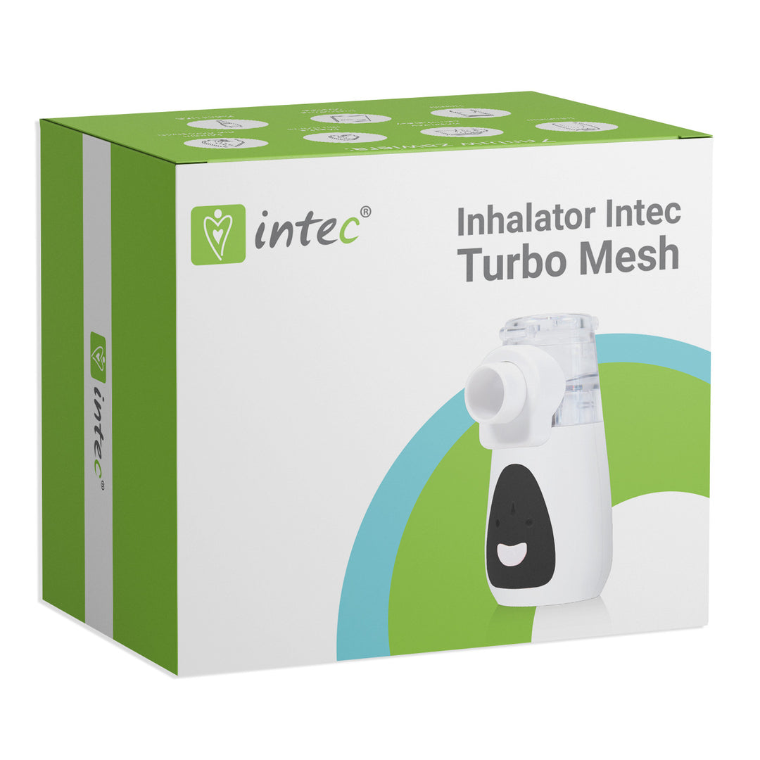 Intec Turbo Mesh Membrane Inhaler Draagbare vernevelaar voor kinderen en volwassenen Compact op batterijen