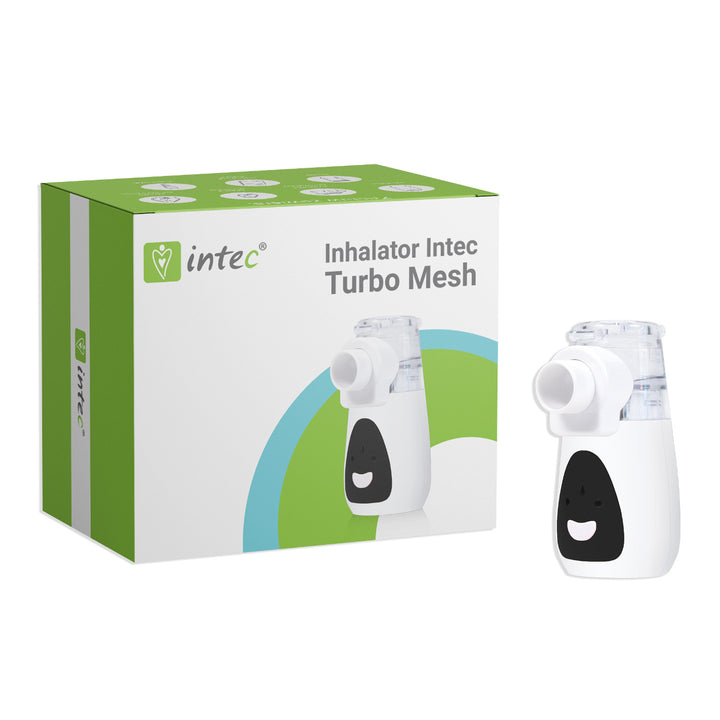 Inhalateur à membrane Intec Turbo Mesh Nébuliseur portable pour enfants et adultes Compact alimenté par batterie