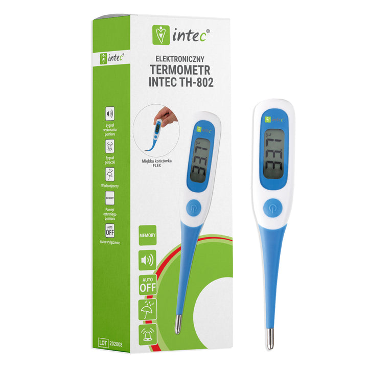 Thermomètre électronique Intec TH-802 avec pointe flexible