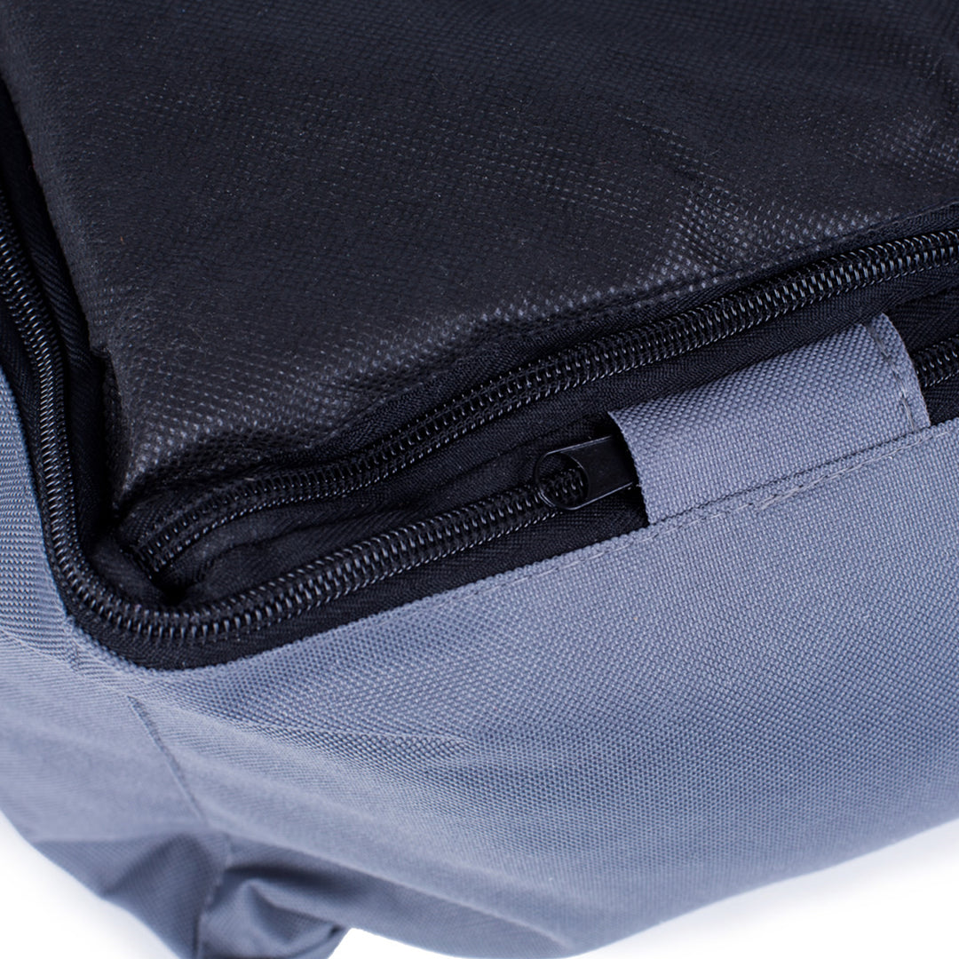 Valencia Orthopedisch hondenbed in donkergrijs met zwarte bies 65x50 cm