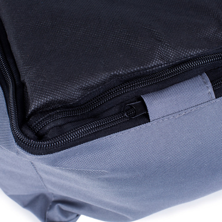 Valencia Orthopedisch hondenbed in donkergrijs met witte bies 65x50 cm