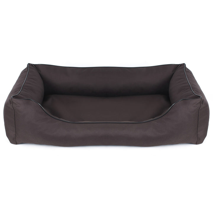Valencia Orthopedisch hondenbed in bruin met zwarte bies 65x50 cm