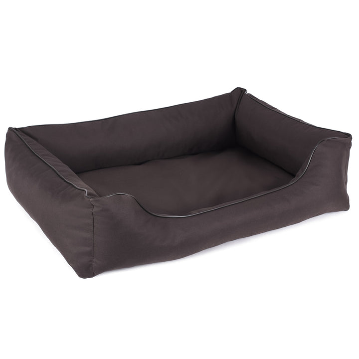 Valencia Orthopedisch hondenbed in bruin met zwarte bies 65x50 cm