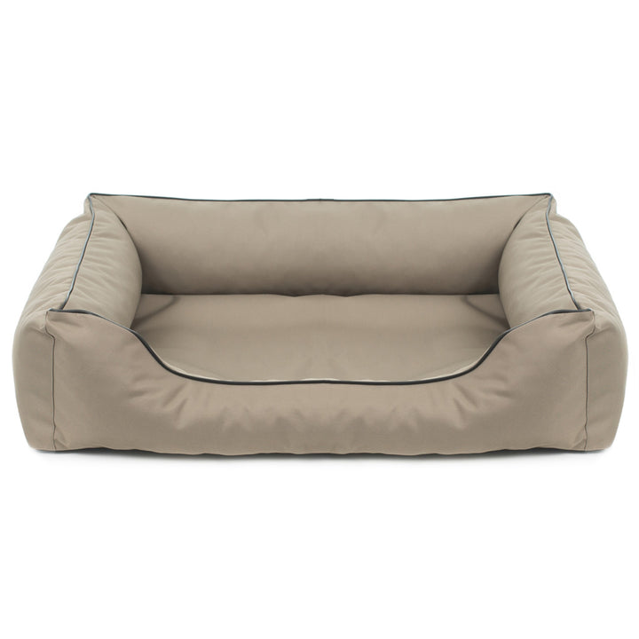 Valencia Orthopedisch hondenbed in beige met zwarte bies 65x50 cm