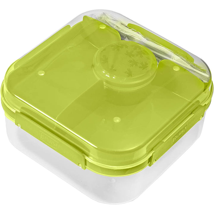 BranQ LIDO Lunchbox 185 x 85 mm - kleur groen/transparant