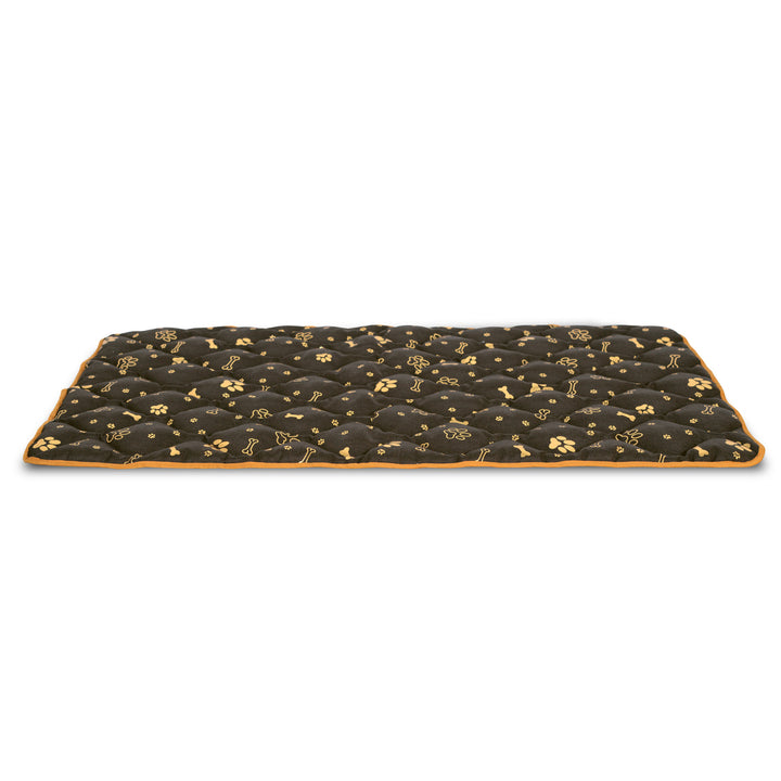 AIO - Tapis pour animaux / Tapis de lit pour chien - 100 x 70 cm imperméable - Bones Gold