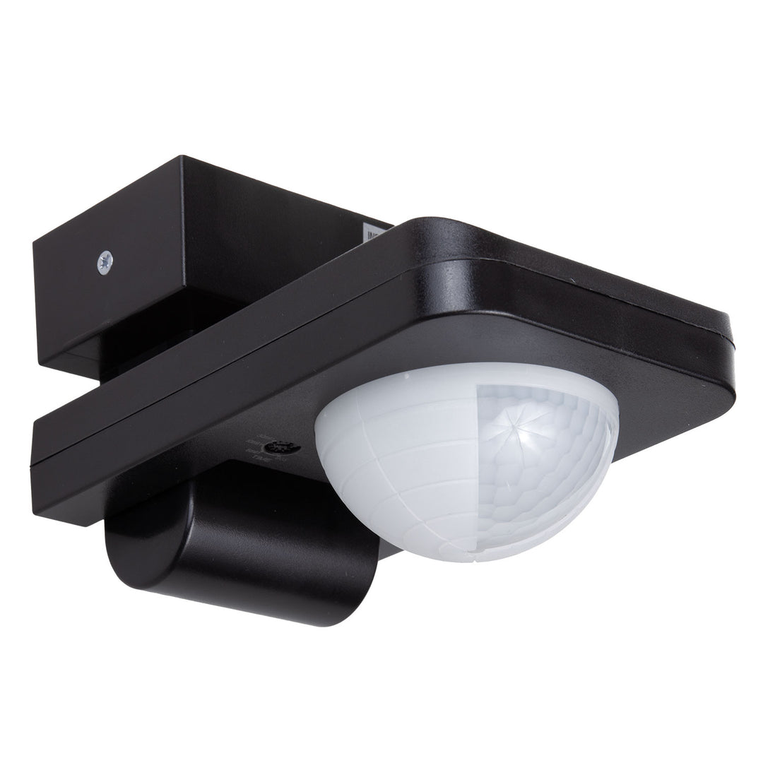 Maclean - MCE243 B - Infrarood bewegingssensor met schemersensor 360° - Sensor IP65 max 2000W (Zwart)