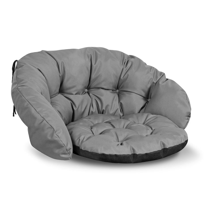 AIO - Coussin de jardin lot de 3 pièces - Coussins de chaise de jardin - imperméables - 2x 122x40 cm + 1x 190x40 cm - Gris