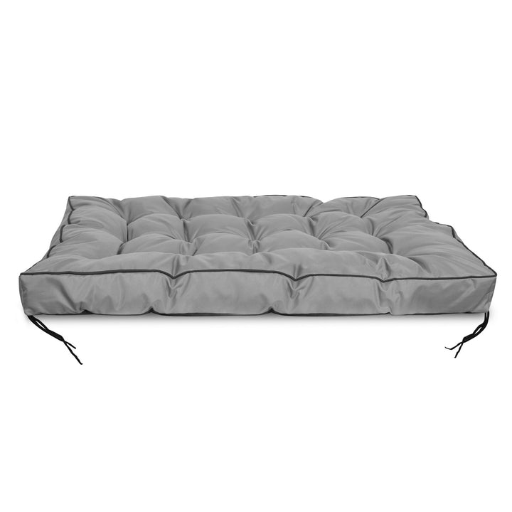 AIO - Coussin de jardin avec côté haut / Coussins de chaise de jardin - imperméable - 120x80cm - Gris