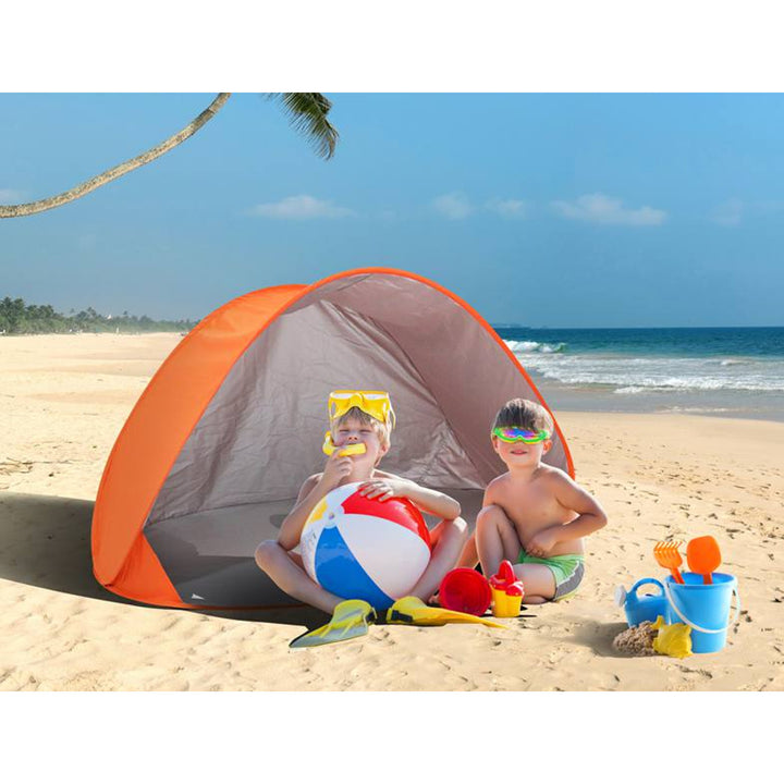 LAMEX JUNIOR / Strandtent - Tent Camping - zelfvouwend - 145 x 100 x 88 cm - Oranje