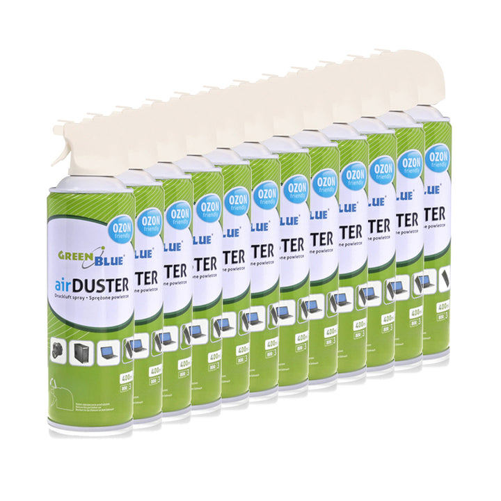 12x perslucht GreenBlue GB400 400ml pistoolverstuiver - pistoolverstuiver